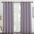 Vonmay  Solid Color Grommet Woven Blackout Curtain, Two Panels