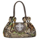 Womens Casual Tote Purses Camouflage Shoulder Bags Rhinestone Ornament Handbags