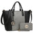 Dasein Two Tone Purses and Handbags for Women Tote Bags