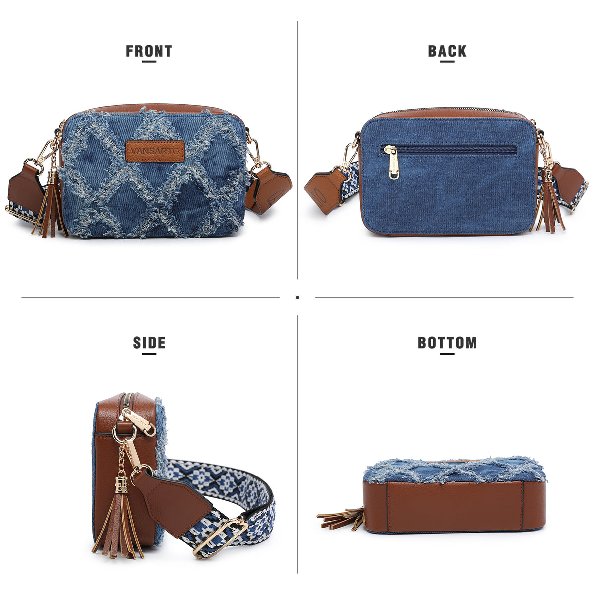 ショルダーバッグ・ポシェット DIAGONAL : 24FW / FUNKY WIDE STRAP BAG (2COLORS) JSGHGDF 2024 NEW Crossbody Shoulder Bag Coin Purse Fashion
