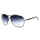 Classic Unisex Aviator Sunglasses - Black