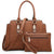 Top Handle Handbag with Matching Wristlet-Handbags & Purses-Dasein Bags