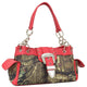 Mossy Oak camouflage buckle accent shoulder bag handbag