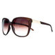 Anais Gvani Smooth Plastic Classic Fashion Sunglasses - Brown