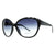 Oversized Fashion Sunglasses w/ Quilt-like Texture Design on Side - Black - Dasein Bags