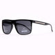 Classic Box Frame Unisex Sunglasses - Black