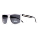 Classic Box Frame Unisex Sunglasses - White/Black
