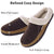 VONMAY Men's Slippers Memory Foam Slip On Plush Wool  Garden Shoes