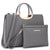 Pebble Texture Handbag with Matching Wristlet-Handbags & Purses-Dasein Bags