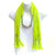 Interlocking Silver Tone and Wood Texture Beads Scarf with Beaded Fringe Scarf