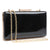 Patent Clutch with top clasp closure and with removable chain strap