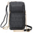 Monogram Logo All-In-One Crossbody Wallet, Wristlet, with Phone case and Detachable Chain Strap