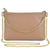 Italy Genuine Leather Clutch Bag with GoldChain Shoulder Strap