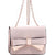 New Women Gold Tone Chain Strap Messenger Bag Cross Body with Front Bow