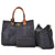 4-in-1 Large Studded Tote with Twist lock closure and a Detachable Bag