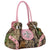 Studded Satchel Bag Realtree ® Camouflage with Rhinestone Fleur De Lis