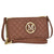 Soft Quilted Emblem Double layer with Shoulder and Wristlet Strap
