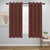 Vonmay Microfiber Solid Color Grommet Woven Blackout Curtain