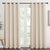 Vonmay  Solid Color Grommet Woven Blackout Curtain, Two Panels