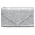Glitter Frosted Evening Clutch with Removable Chain Strap (170096)