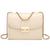 Push Lock Lightweight Vegan Leather Crossbody Bag With Chain Strap By Dasein