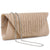Dasein Rhinestone Frosted Evening Clutch w/Removable Chain Strap