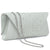 Dasein Rhinestone Frosted Evening Clutch w/Removable Chain Strap