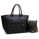 2-in-1 Saffiano Leather Tote