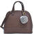 Dasein Patent Dome Zip Around Flat Bottom Fashion Hand Bag