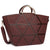 Medium Classic Tote Bag with Front Crosshatch patch and Round Gold Trim Handle