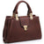 Women Solid Color Medium Top Handle Tote Bag Vegan Leather丨Dasein - Dasein Bags