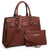 Ladies Shoulder Bag Top Handle Satchel Tote Work Bag with Matching Clutch l Dasein - Dasein Bags