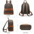 Fashion Casual Women Backpack with Matching Wristlet 2Pcs Set 丨Dasein - Dasein Bags