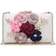 Women Flower Evening Bag Prom Cocktail Clutch with Pearl Beaded