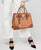 Two-Tone Handbag with Matching Wallet - Dasein Bags