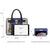 Two Tone Satchel Top Handle Bags Work Tote with Matching Wallet l Dasein - Dasein Bags