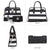 Two-Tone Handbag with Matching Wallet - Dasein Bags