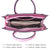 Fashion Embossed Pattern Padlock Handbag with Matching Wallet - Dasein Bags