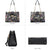 Women Fashion Chain Fashion Belt lock Tote Bags With Matching Clutch Dasein - Dasein Bags