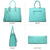 Tassel Weave Two Tone PU Leather Handbag with Matching Wallet l Dasein - Dasein Bags