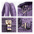 Fashion Embossed Pattern Padlock Handbag with Matching Wallet - Dasein Bags
