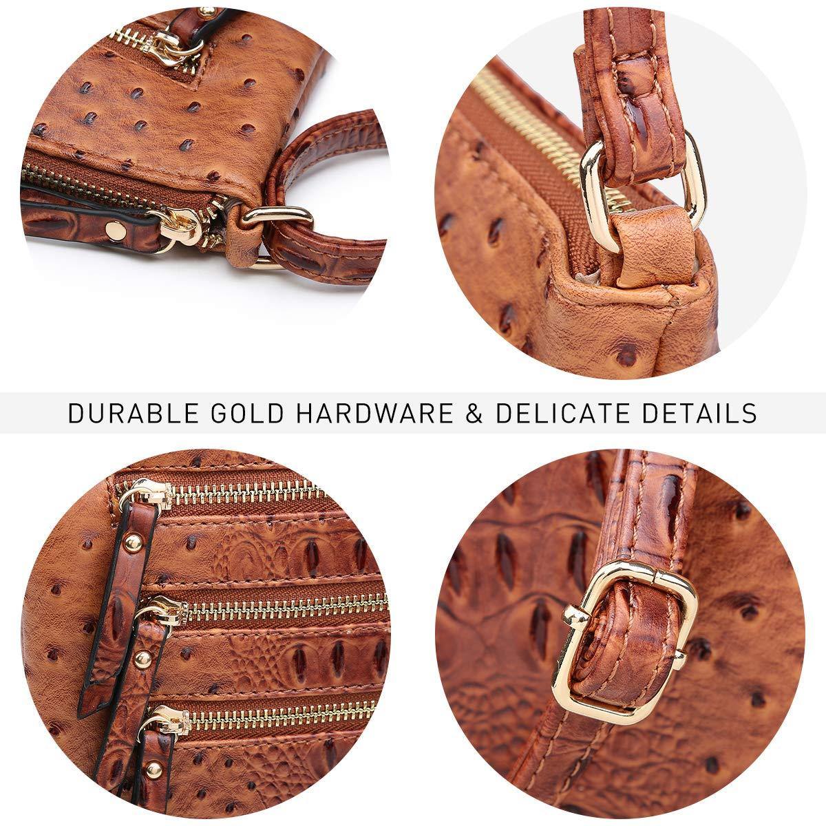 【DISCERNMENT】Memory string crossbag Women Lightweight Functional Multi Pocket Crossbody Bag