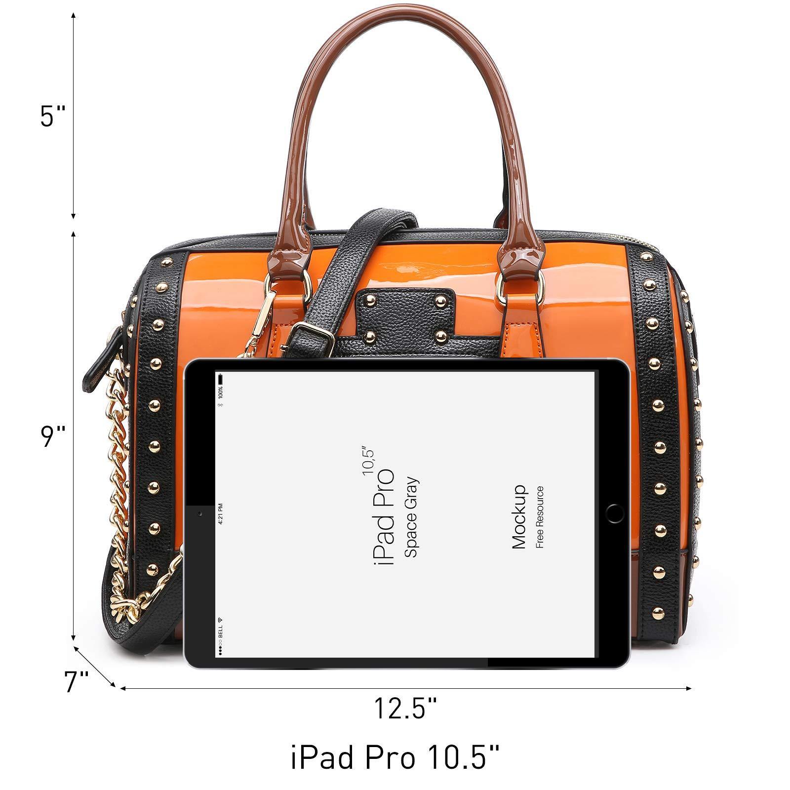 Shiny Patent Handbags Barrel Top Handle Bag for Women l Dasein N HundredPercentWholesale