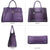 Fashion Embossed Pattern Padlock Handbag with Matching Wallet - Dasein Bags