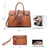 Fashion Embossed Pattern Padlock Handbag with Matching Wallet - Dasein Bags