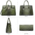 Fashion Embossed Pattern Padlock Handbag with Matching Wallet - Dasein Bags