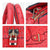 Fashion Embossed Pattern Padlock Handbag with Matching Wallet - Dasein Bags