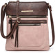 Women Lightweight Crossbody Bags Soft Vegan Leather Travel Handbag Multi Pockets