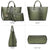 Fashion Embossed Pattern Tote with Matching Wallet - Dasein Bags