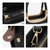 Saffiano Striped Briefcase Handbag - Dasein Bags